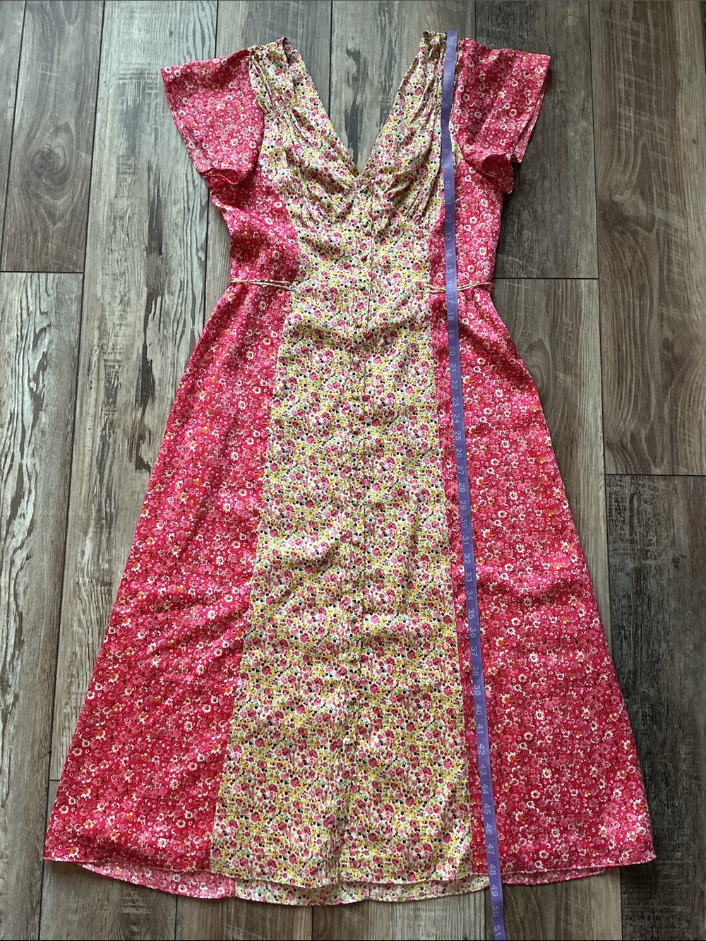 NWT Cinq A Sept Jessica Dress Ditzy Floral Pink Size 10 - Picture 12 of 13